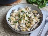 Przepis Gnocchi z grzybami, smaczne i łatwe pierwsze danie