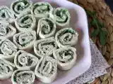 Przepis Ruloniki aperitif z tortillą, tuńczykiem i serem śmietankowym