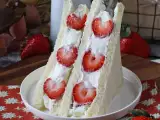 przepis Ichigo sando, japońska kanapka truskawkowa!