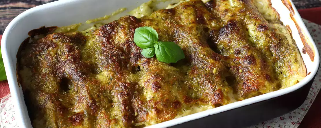 Kremowe pesto cannelloni au gratin: łatwy i smaczny przepis