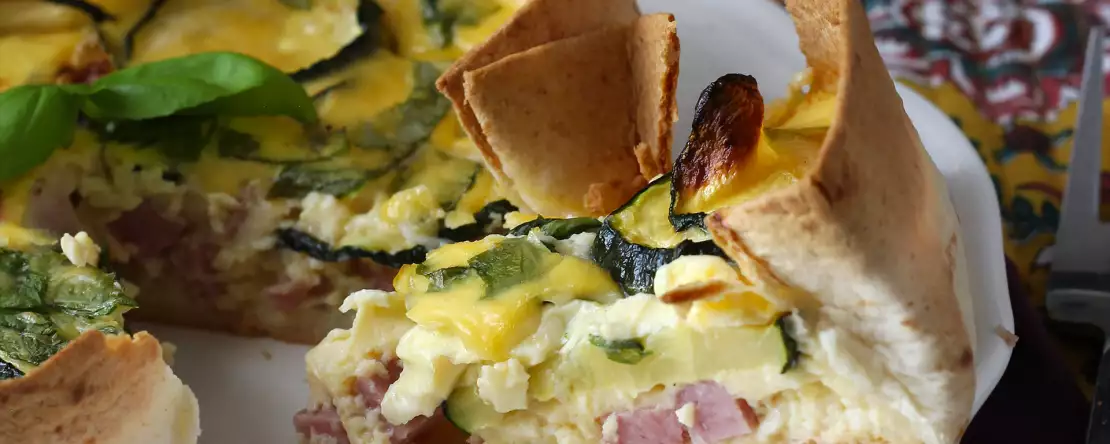Quiche z tortillą bez ciasta? to możliwe! lekki przepis idealny na lato!