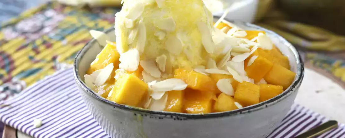 Mango bingsu, pyszny koreański deser z mango, który jest hitem na całym świecie