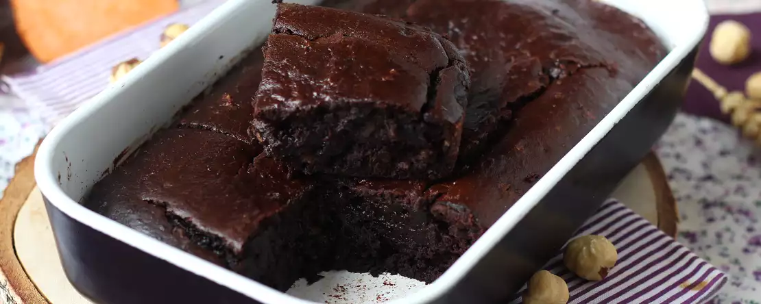 Brownie z batatów bez masła i oleju