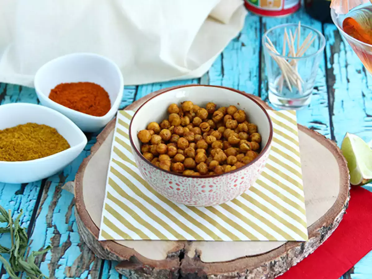 Przepis Ciecierzyca pieczona w piekarniku z curry