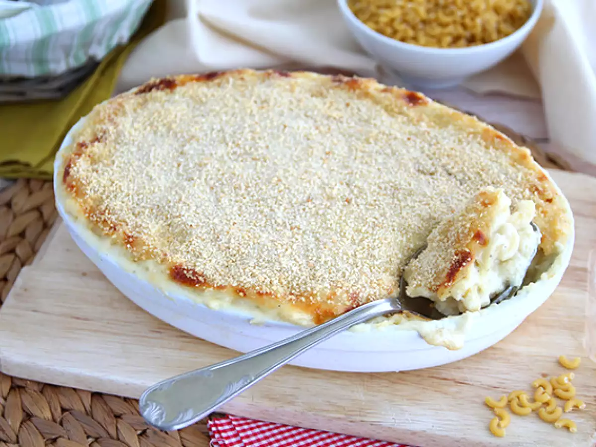 Przepis Mac and cheese, amerykańska zapiekanka makaronowa