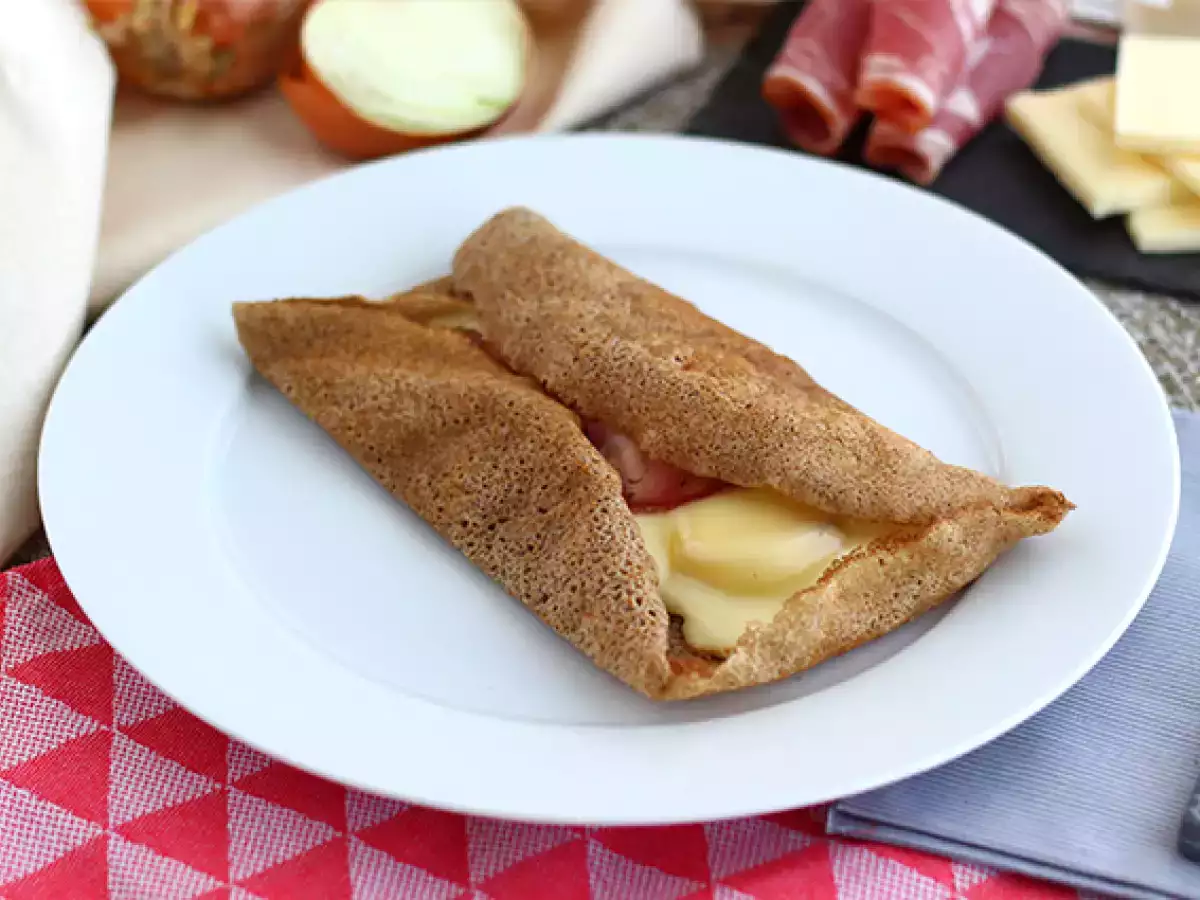 Przepis Galette gryczana z serem raclette