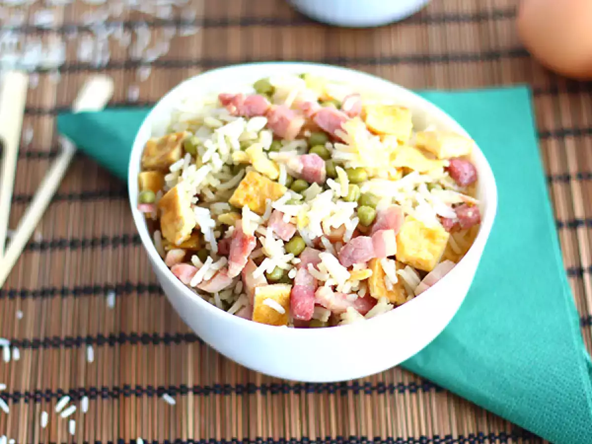 Przepis Ekspresowy ryż kantoński – łatwy przepis