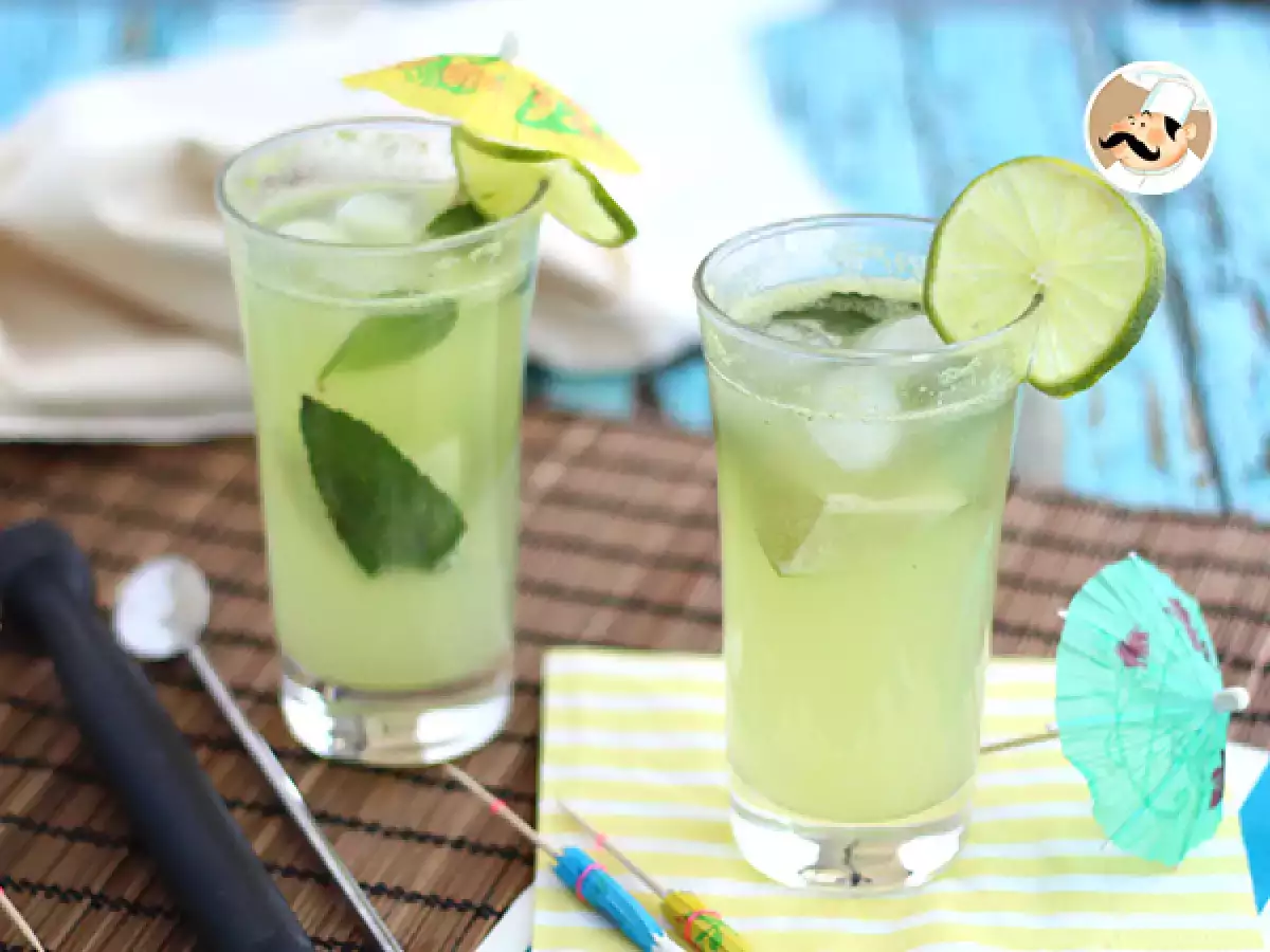 Przepis Ogórkowe mojito - bezalkoholowy koktajl na lato