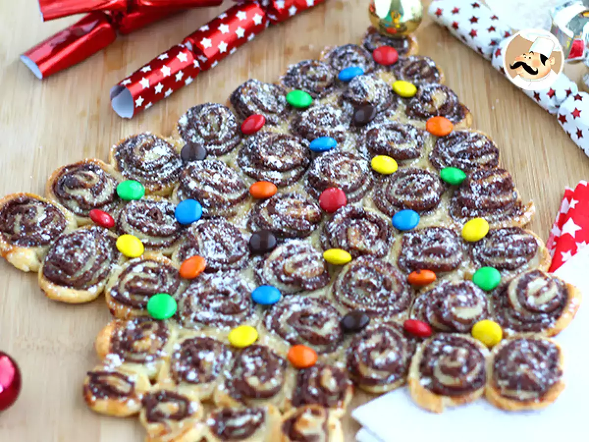 Przepis Choinka z nutellą do dzielenia