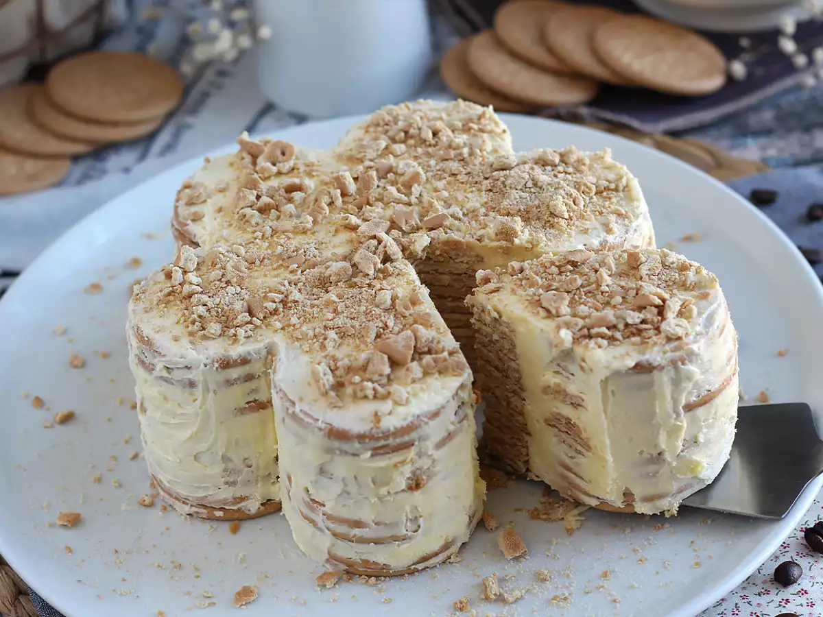 Przepis Ciasto portugalskie z herbatników, bolo de bolacha