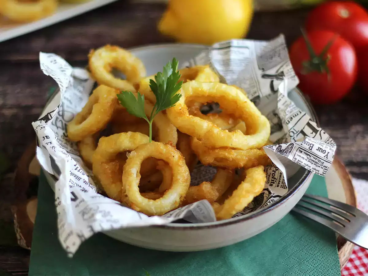 Przepis Calamares a la romana - panierowane kalmary w cieście