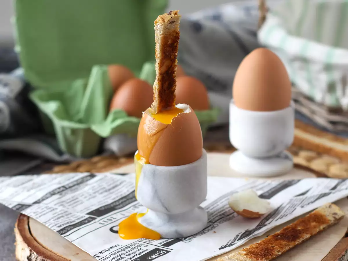 Przepis Jajka na miękko w frytkownicy powietrznej