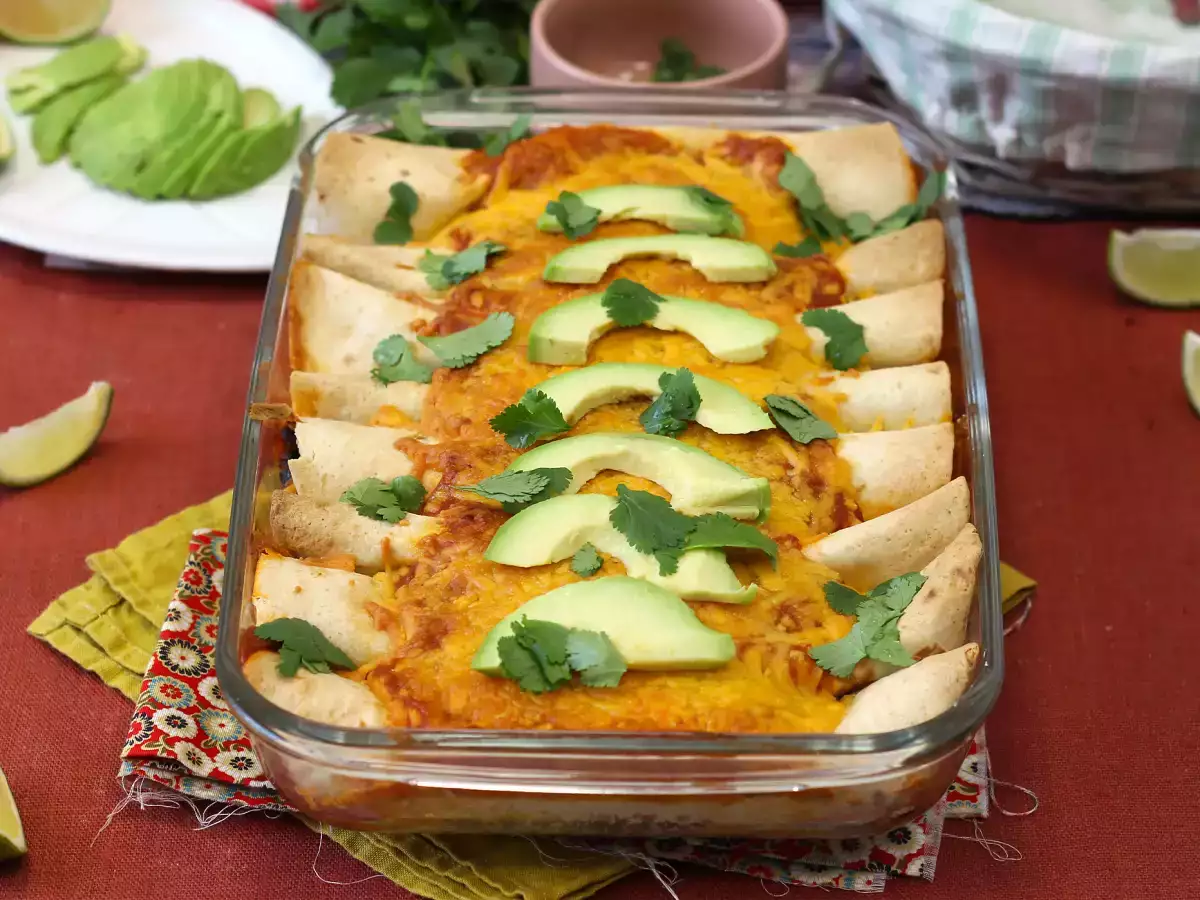 Przepis Wegetariańskie enchiladas