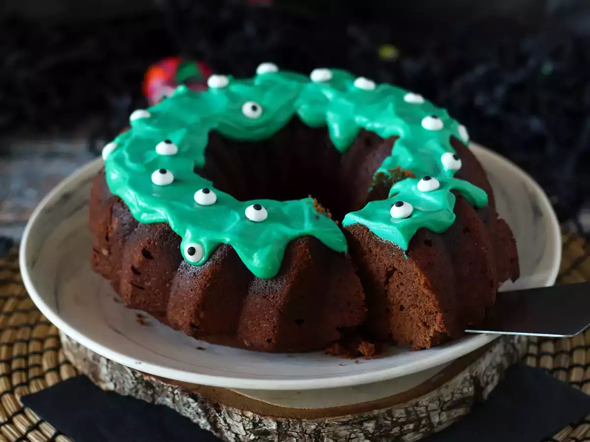 Przepis Ciasto bundt na halloween, przepyszna czekoladowa babka