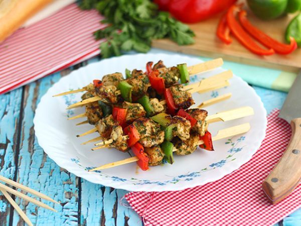 Przepis Kebab z kurczakiem i papryką