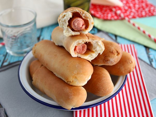 Przepis Psy spiro, domowe hot dogi