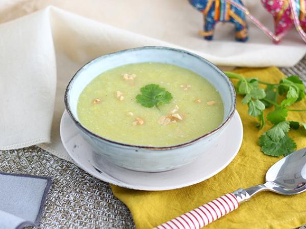 Przepis Zupa z porów, mleka kokosowego i curry