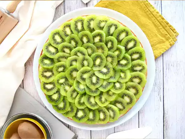 Przepis Tarta z kiwi (szybka i łatwa)