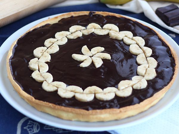 Przepis Tarta bananowo-czekoladowa (krok po kroku)