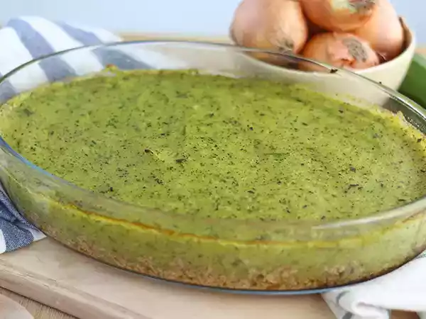 Przepis Wegański hachis parmentier z cukinią i tofu
