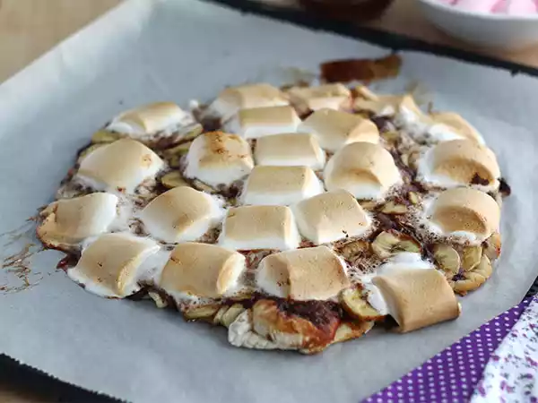 Przepis Słodka pizza bananowo-czekoladowa
