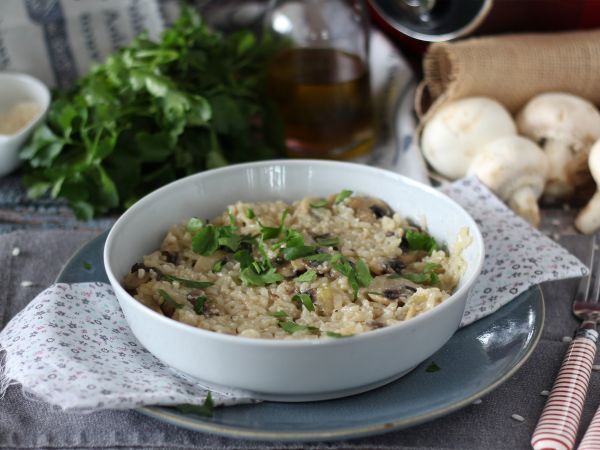 Przepis Risotto z grzybami w cookeo