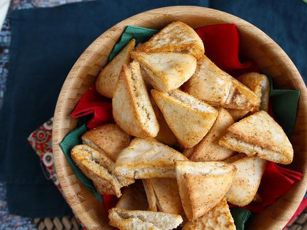 Przepis Chipsy z chleba pita - ekspresowy przepis