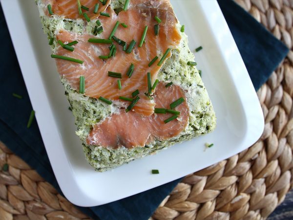 Przepis Terrina z cukinii i wędzonego łososia