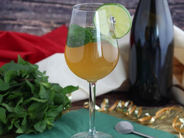 Przepis Królewski mojito z szampanem