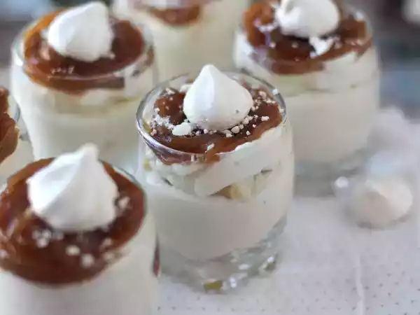 Przepis Kieliszki w stylu mont blanc z kremem kasztanowym