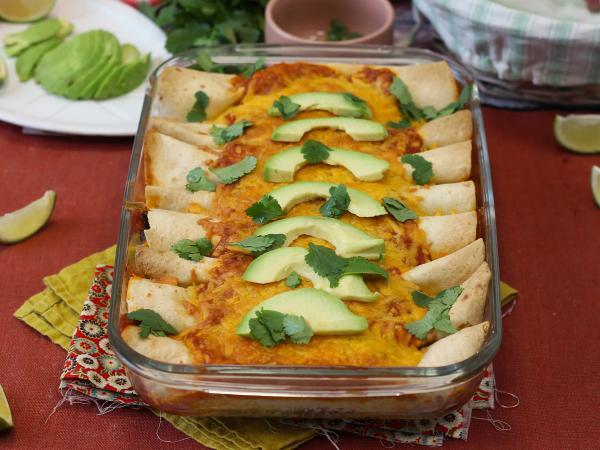 Przepis Wegetariańskie enchiladas
