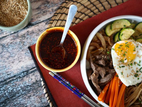 Przepis Pikantny koreański sos gochujang do bibimbap
