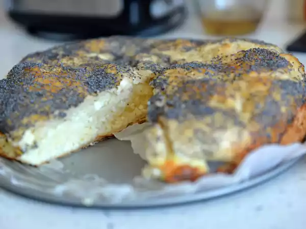 Przepis Sernik z jogurtem i makiem w cieście