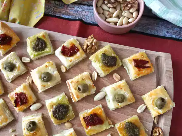 Przepis Szybkie i łatwe kąski z ciasta francuskiego na udany aperitif!