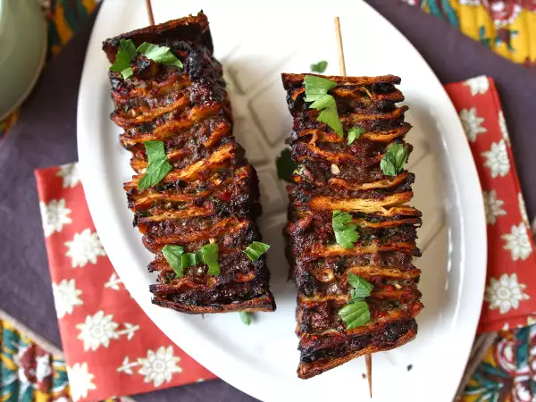 Przepis Szaszłyki lavash kebab z tortillą, łatwe do przyrządzenia w airfryer!