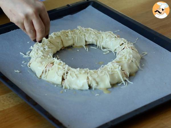 Ciasto francuskie z łososiem i musztardą - Przygotowanie krok 10
