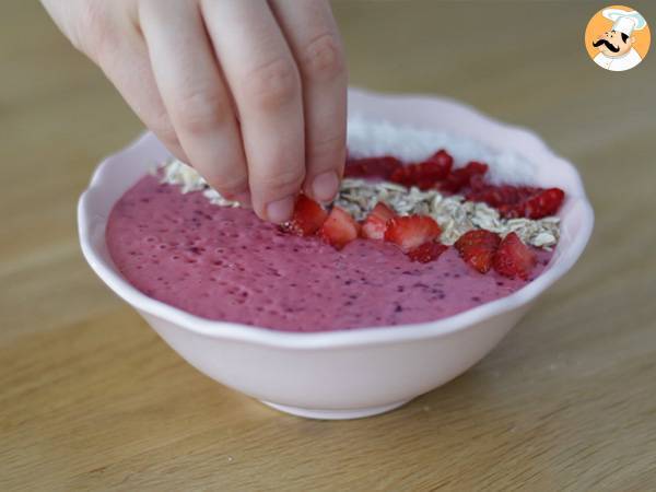Miska smoothie z owoców leśnych - Przygotowanie krok 3