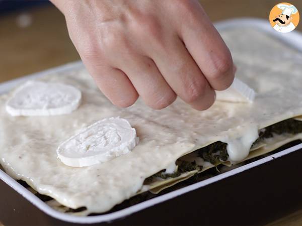 Lasagne ze szpinakiem i kozim serem - Przygotowanie krok 4