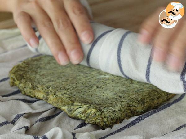 Roladki ze szpinakiem, szynką i serem śmietankowym - Przygotowanie krok 4