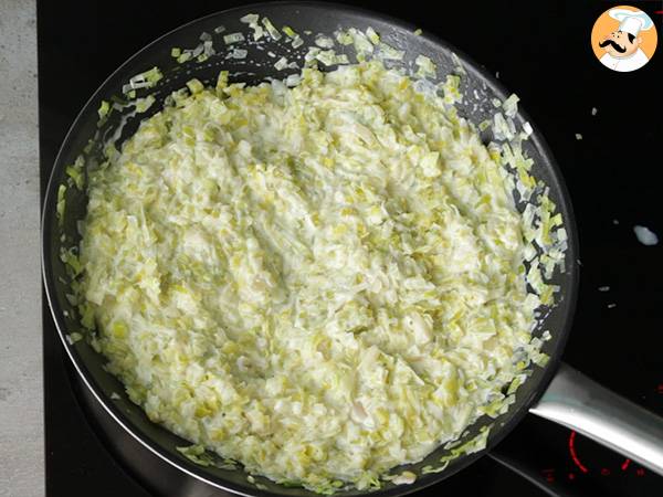 Tarta z porami (6 łatwych kroków i wideo) - Przygotowanie krok 3