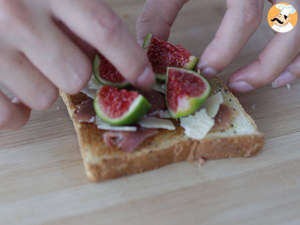 Bruschetta z figami, parmezanem i szynką parmeńską - Przygotowanie krok 3