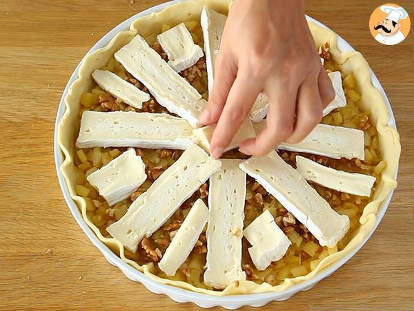 Tarta z camembertem i jabłkami - Przygotowanie krok 4