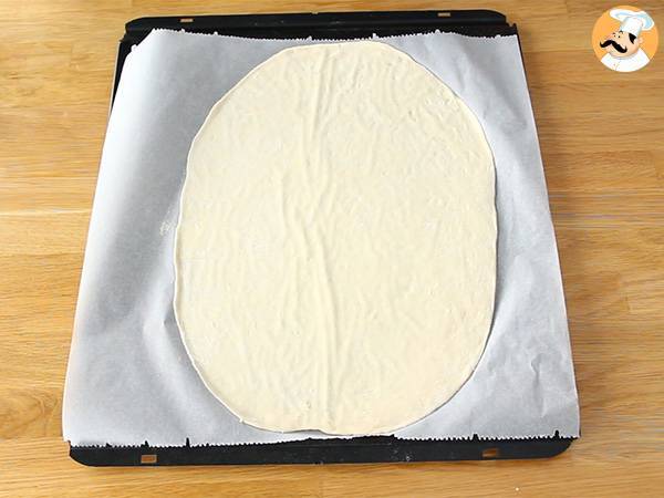 Flammekueche, alsacka tarta flambée - Przygotowanie krok 1