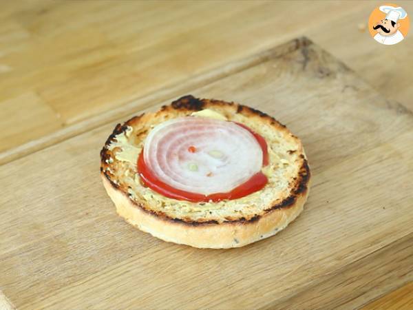 Wegetariański burger z czerwonej fasoli - Przygotowanie krok 6