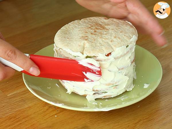 Ciasto kanapkowe, świeży tort na aperitif - Przygotowanie krok 4