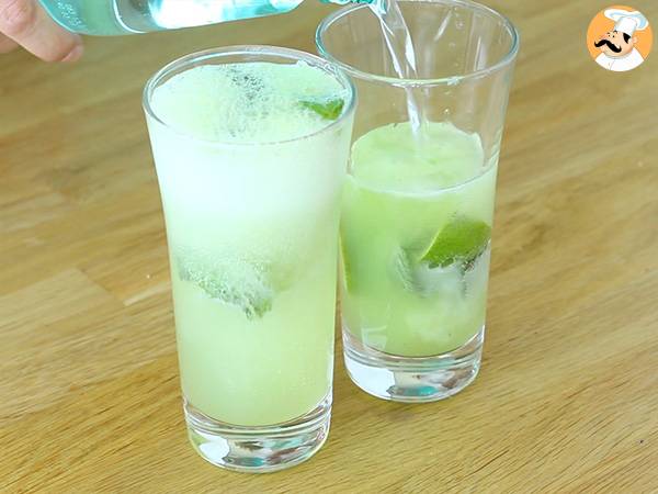 Ogórkowe Mojito - bezalkoholowy koktajl na lato - Przygotowanie krok 4