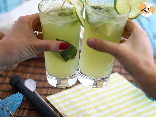 Ogórkowe Mojito - bezalkoholowy koktajl na lato - Przygotowanie krok 5