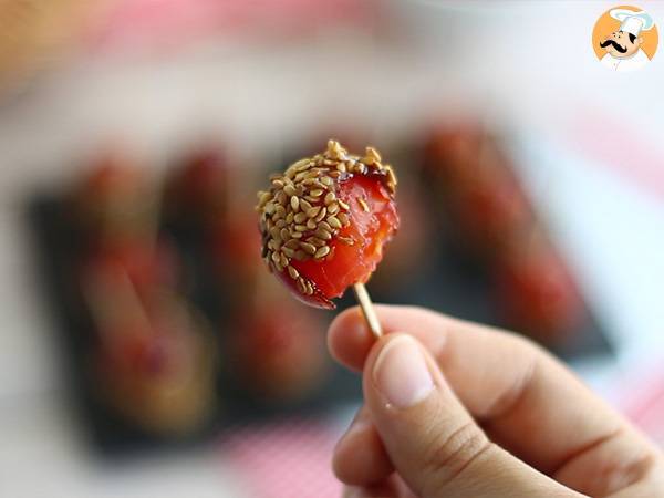 Karmelizowane pomidorki cherry z sezamem lub pomidorki d'amour - Przygotowanie krok 5
