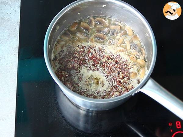 Risotto z komosą ryżową i grzybami - Przygotowanie krok 3