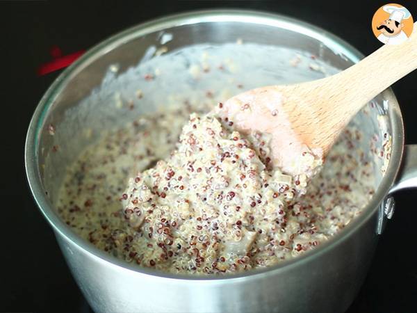 Risotto z komosą ryżową i grzybami - Przygotowanie krok 4